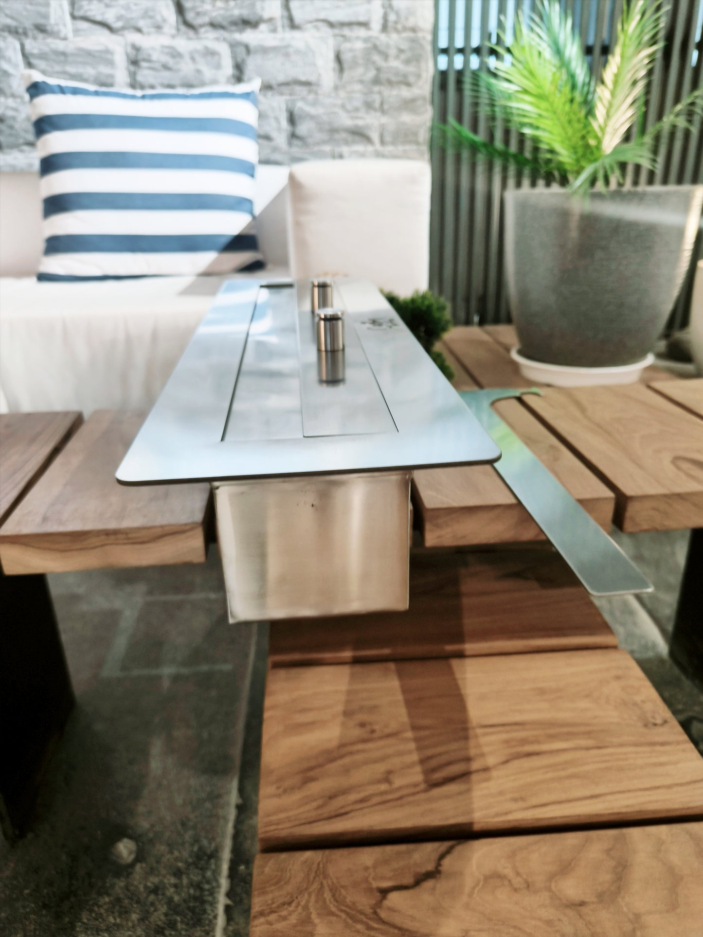 Rectangular Steel Blaze Fireplace for Indoors and Outdoors (Customizable)