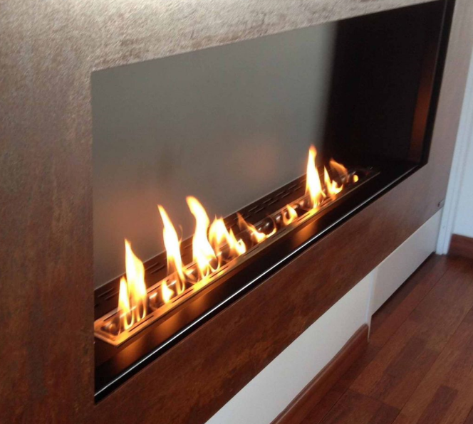 Rectangular Steel Blaze Fireplace for Indoors and Outdoors (Customizable)