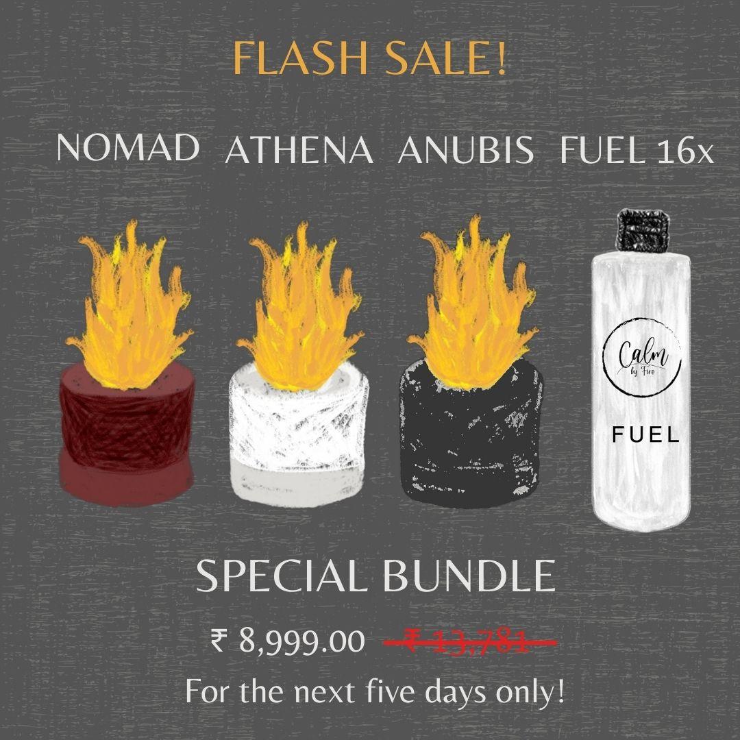 Special [Bundle 2] Anubis + Athena + Terracotta + 16 Fuel bottles - CALM BY FIRE